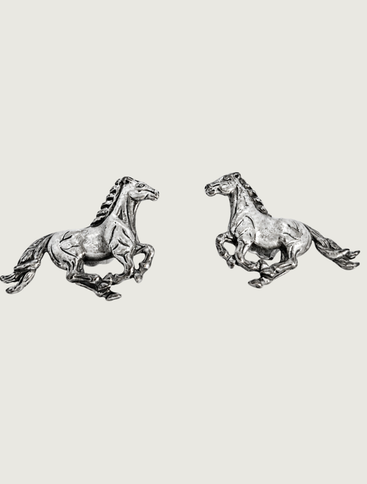 Kabana Sterling Silver Horse Stud Earrings