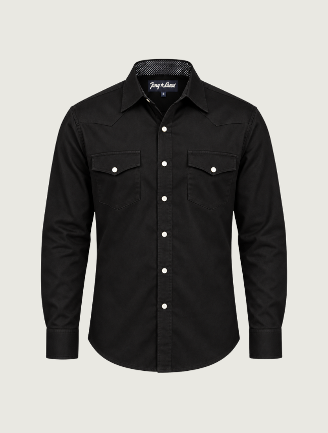 Tony Lama Black Pearl Snap Western Shirt