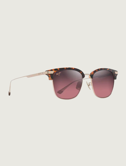 Maui Jim Kalaunu Asian Fit in Maui Rose / Shiny Dark Havana with Gold