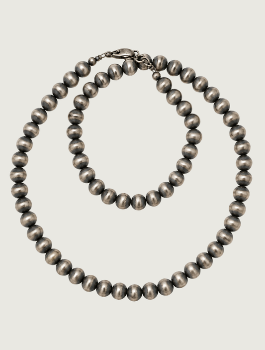Sterling Silver Beaded Necklace