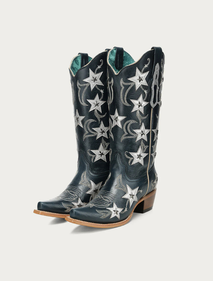 Corral Women's Navy Blue Stars & Studs Boots