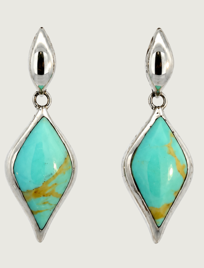 Kabana Rhodium-Plated Sterling Silver Turquoise Earrings