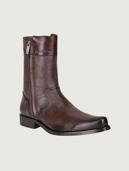 Cuadra Men's Deer Dress Boots in Dark Brown