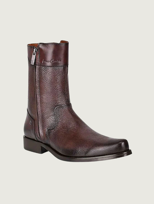 Cuadra Men's Deer Dress Boots in Dark Brown