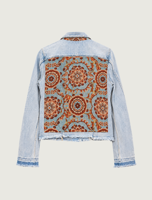 Stacy Bradley Design Sapphire Tapestry Light Denim Jacket
