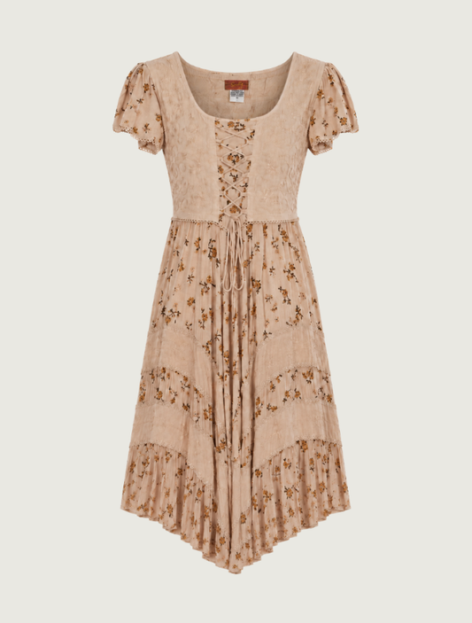 Scully Women's Lace & Tie Cap Sleeve Dress