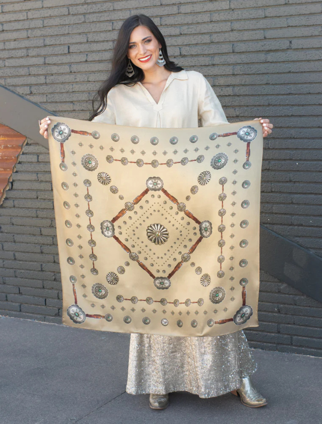 Fringe Scarves "Flagstaff" Silk Scarf