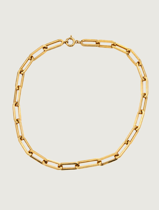 18K Yellow Gold Chain Necklace