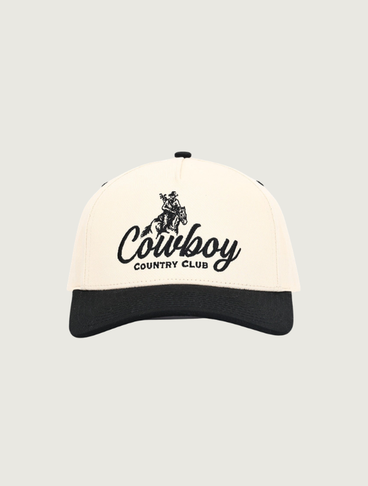 Cowboy Country Club Rodeo Golfer Hat in Black