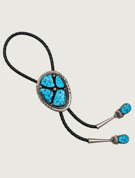 Sterling Silver Turquoise Bolo Tie