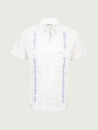 Texas Standard Tejas Guayabera in Ivory Cielo