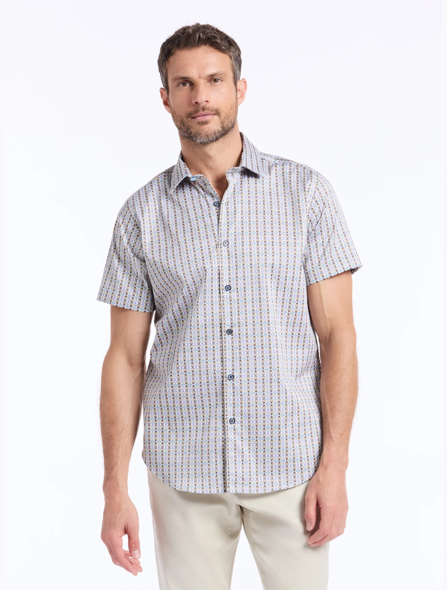 Robert Graham Men's Abbotswell Short Sleeve Button Down Shirt