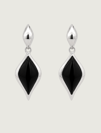 Kabana Sterling Silver & Onyx Earrings