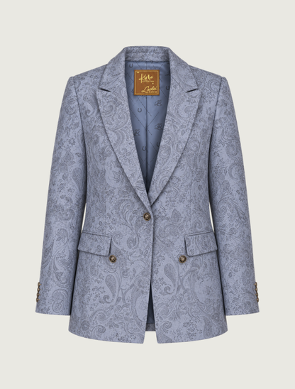 Lovlei Ranch Trailblazer Embossed Blazer in Horizon