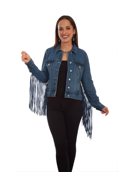 Scully Women's Fringe Denim Jacket