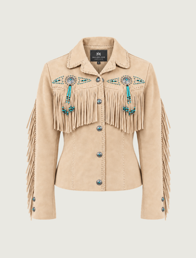 Mavericks Women's Beaded Fringe Jacket