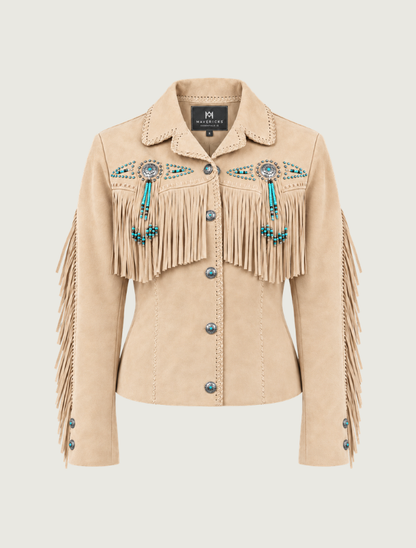 Mavericks Women's Beaded Fringe Jacket