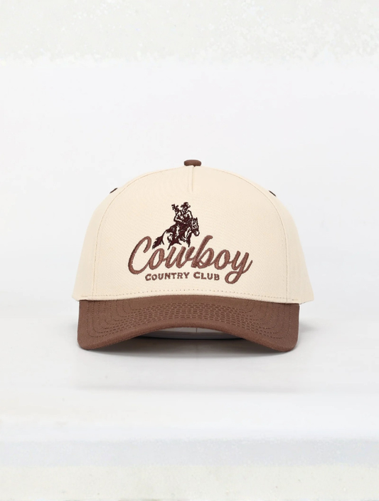 Cowboy Country Club Rodeo Golfer Hat in Brown