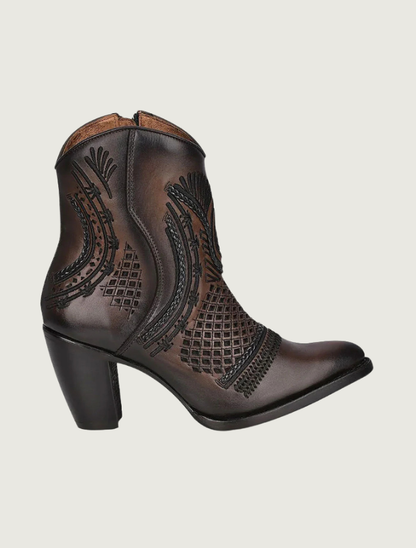 Cuadra Artisan Embroidered Leather Booties