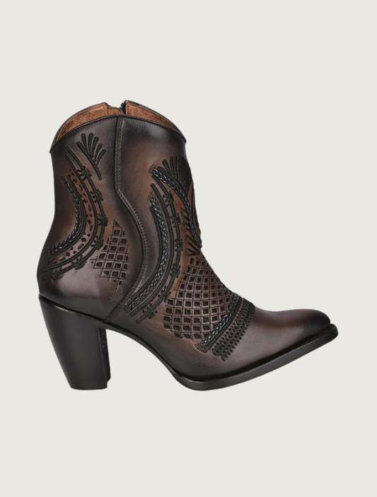 Cuadra Women's Artisan Embroidered Leather Bootie