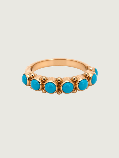 18K Rose Gold Turquoise Ring