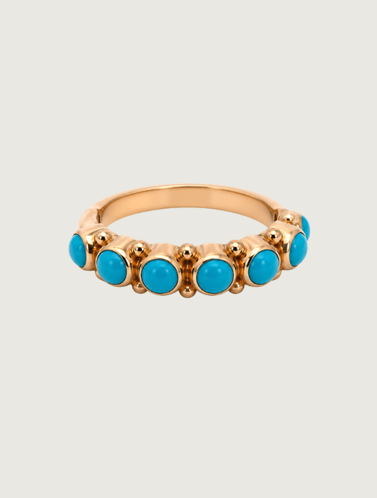 18K Rose Gold Turquoise Ring