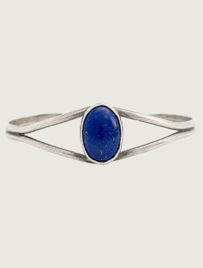 Sterling Silver Lapis Cuff Bracelet