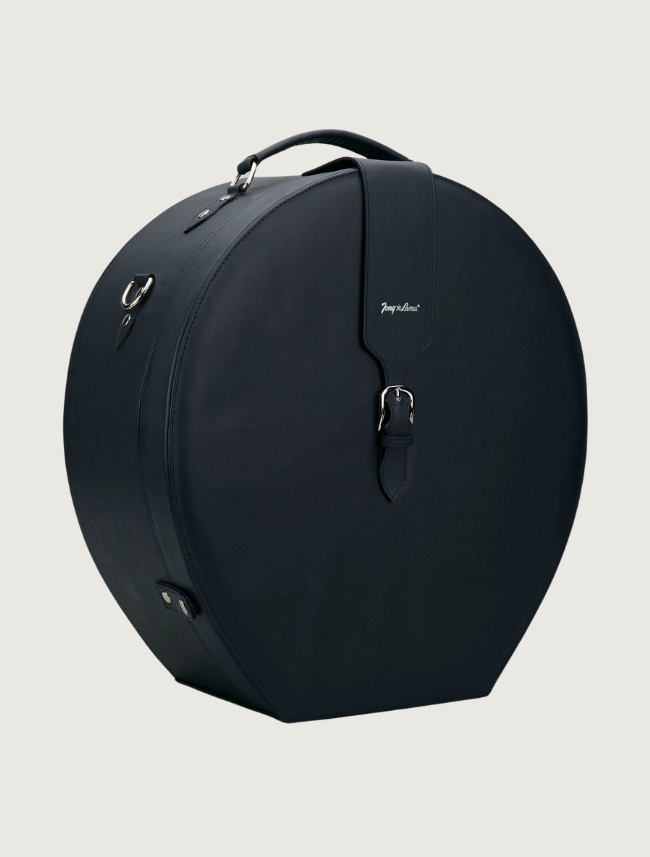 Tony Lama Navy Smooth Ostrich Hat Box