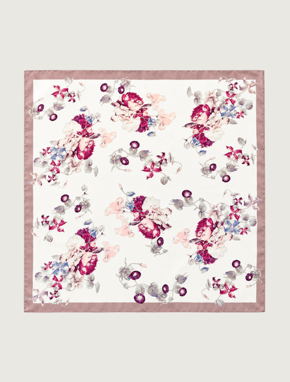 Paparazzi Silk-Washed Satin Bandana Scarf in Lavender
