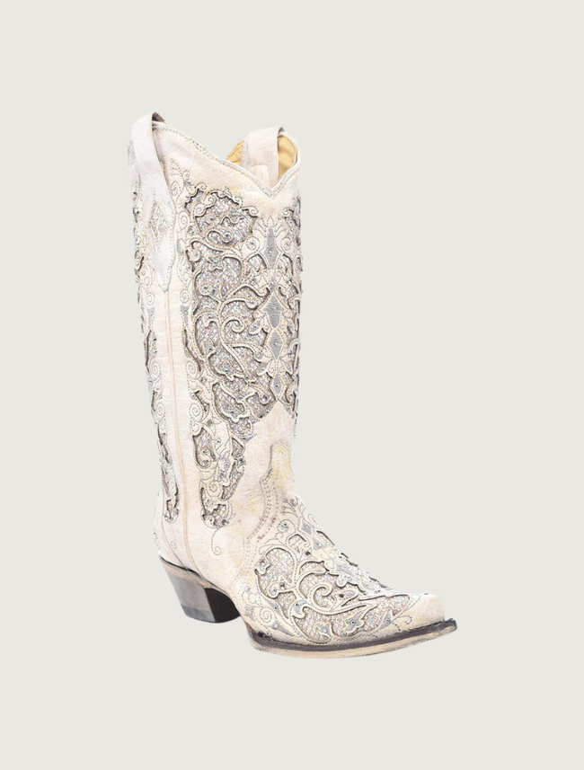 Corral White Wedding Cowgirl Boots
