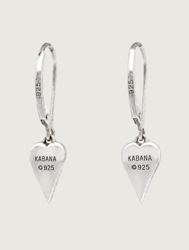 Kabana Sterling Silver & Pink Mother of Pearl Heart Earrings