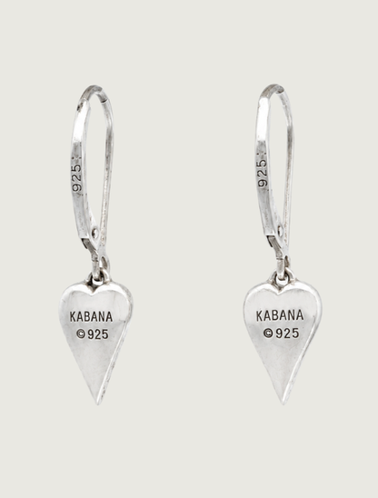Kabana Sterling Silver & Pink Mother of Pearl Heart Earrings