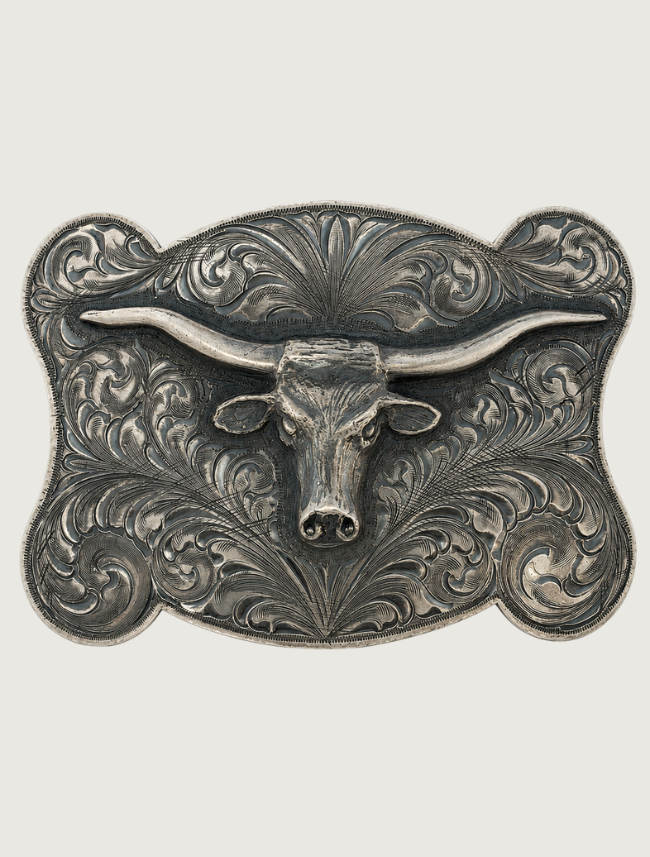 Clint Orms Webb 1801 Sterling Longhorn Trophy Buckle