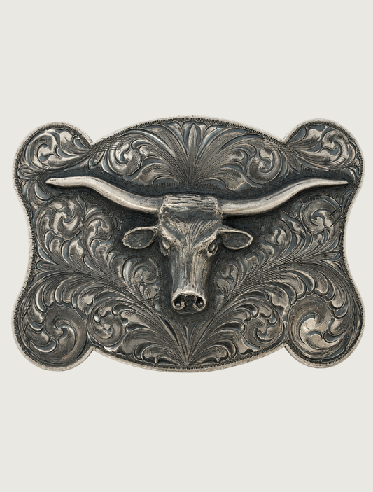 Clint Orms Webb 1801 Sterling Longhorn Trophy Buckle