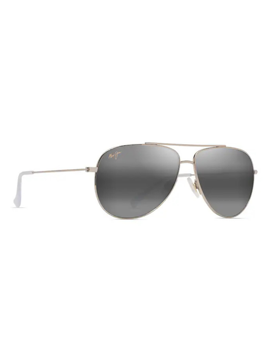 Maui Jim Hau'oli in Shiny Light Gold with Crystal / Neutral Grey