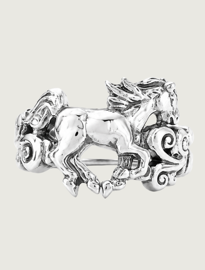 Kabana Sterling Silver Horse Ring
