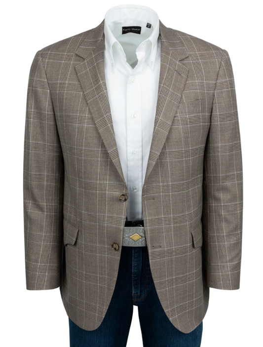 Pinto Ranch Tan Plaid Sport Coat