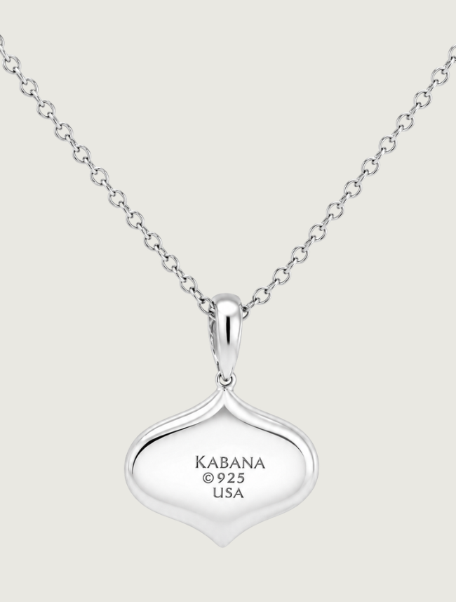 Kabana Sterling Silver Green Turquoise with Matrix Pendant