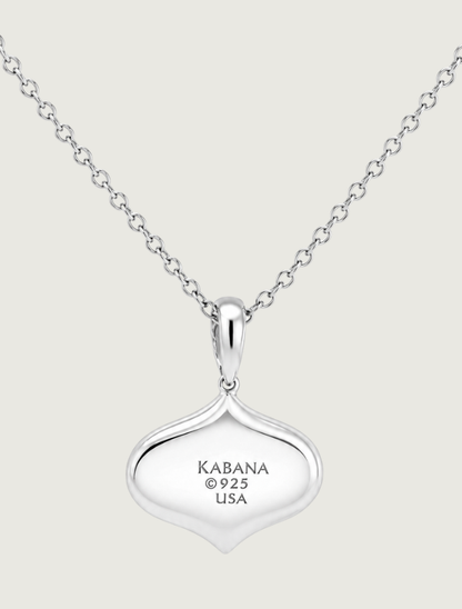 Kabana Sterling Silver Green Turquoise with Matrix Pendant