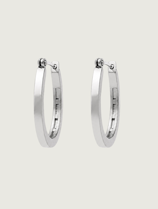 Kabana Rhodium-Plated Sterling Silver Horseshoe Earrings