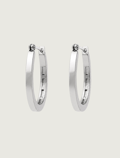 Kabana Rhodium-Plated Sterling Silver Horseshoe Earrings