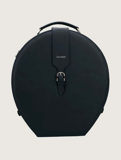 Tony Lama Navy Smooth Ostrich Hat Box