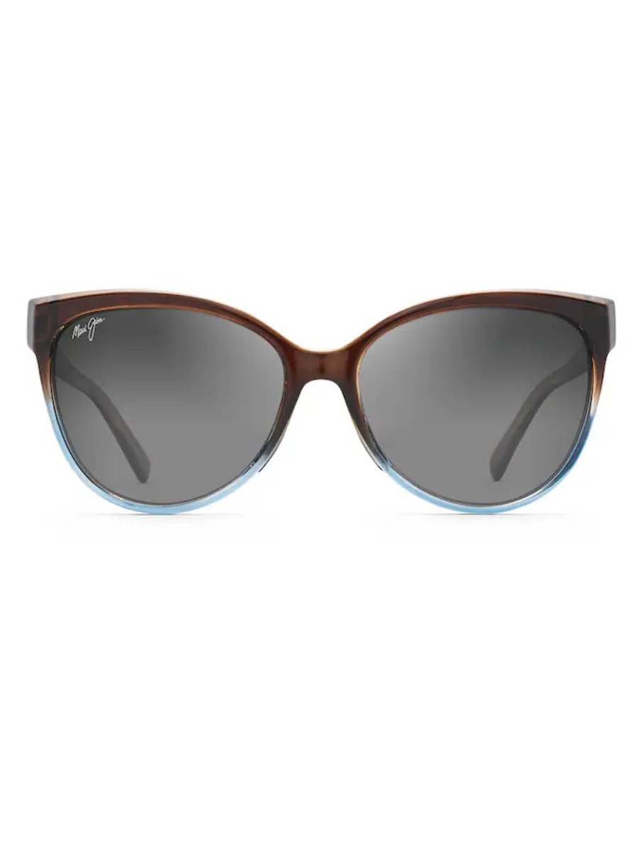 Maui Jim 'Olu'olu in Translucent Dark Chocolate with Blue / Neutral Grey