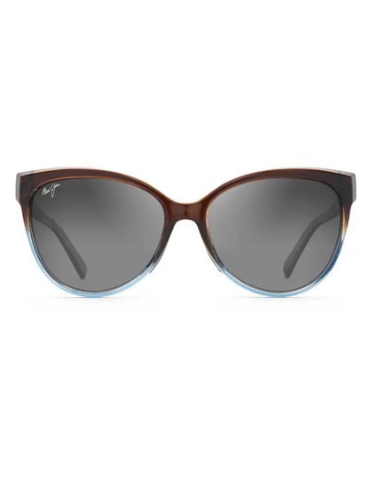 Maui Jim 'Olu'olu in Translucent Dark Chocolate with Blue / Neutral Grey