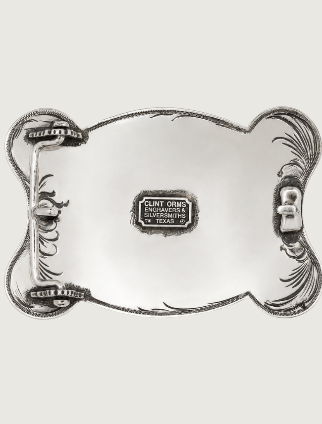 Clint Orms Webb 1801 Sterling Longhorn Trophy Buckle