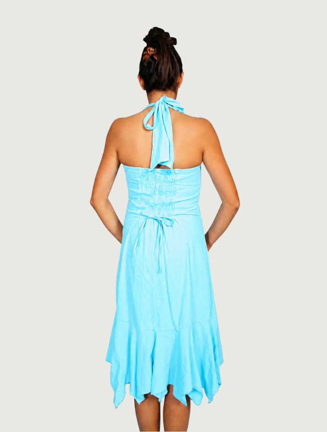 Scully Women's Cotton Ruffled Halter Dress