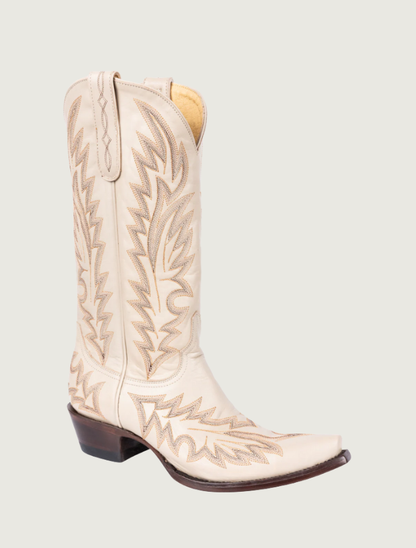 Old Gringo Yippee Ki Yay Wilkie Cowgirl Boots in Bone