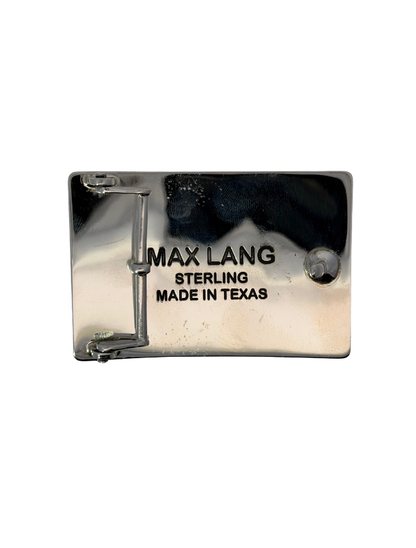 Max Lang Sterling Silver American Indian Belt Buckle