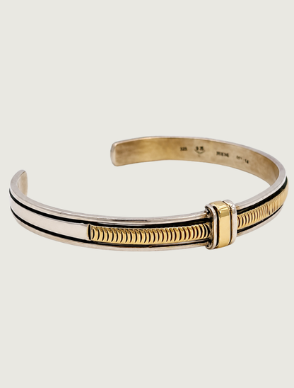 Herbert Begay SS/14KY Stamped Cuff Bracelet