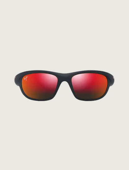 Maui Jim Haulani in Matte Solid Dark Blue / Hawaii Lava